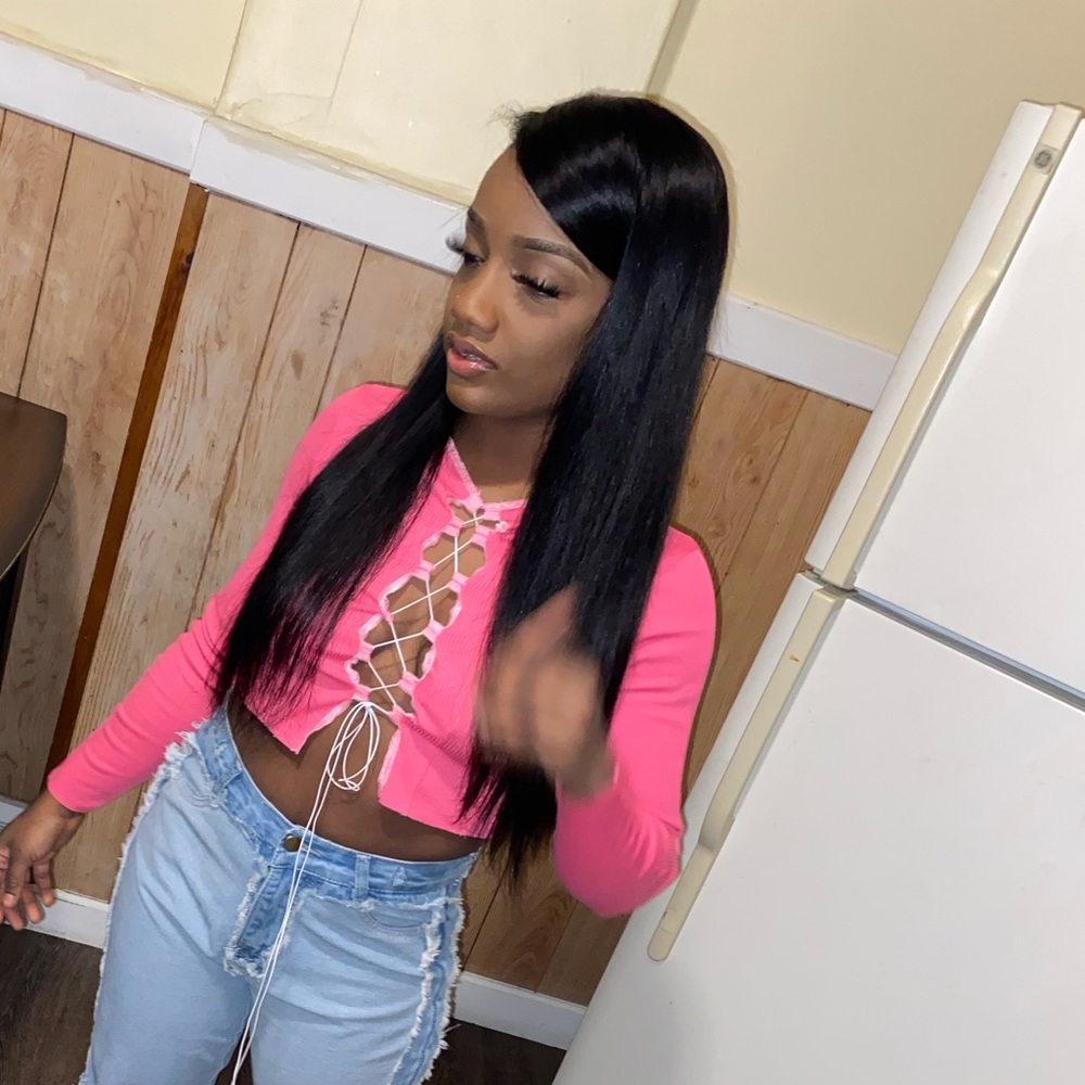 Pink crop top